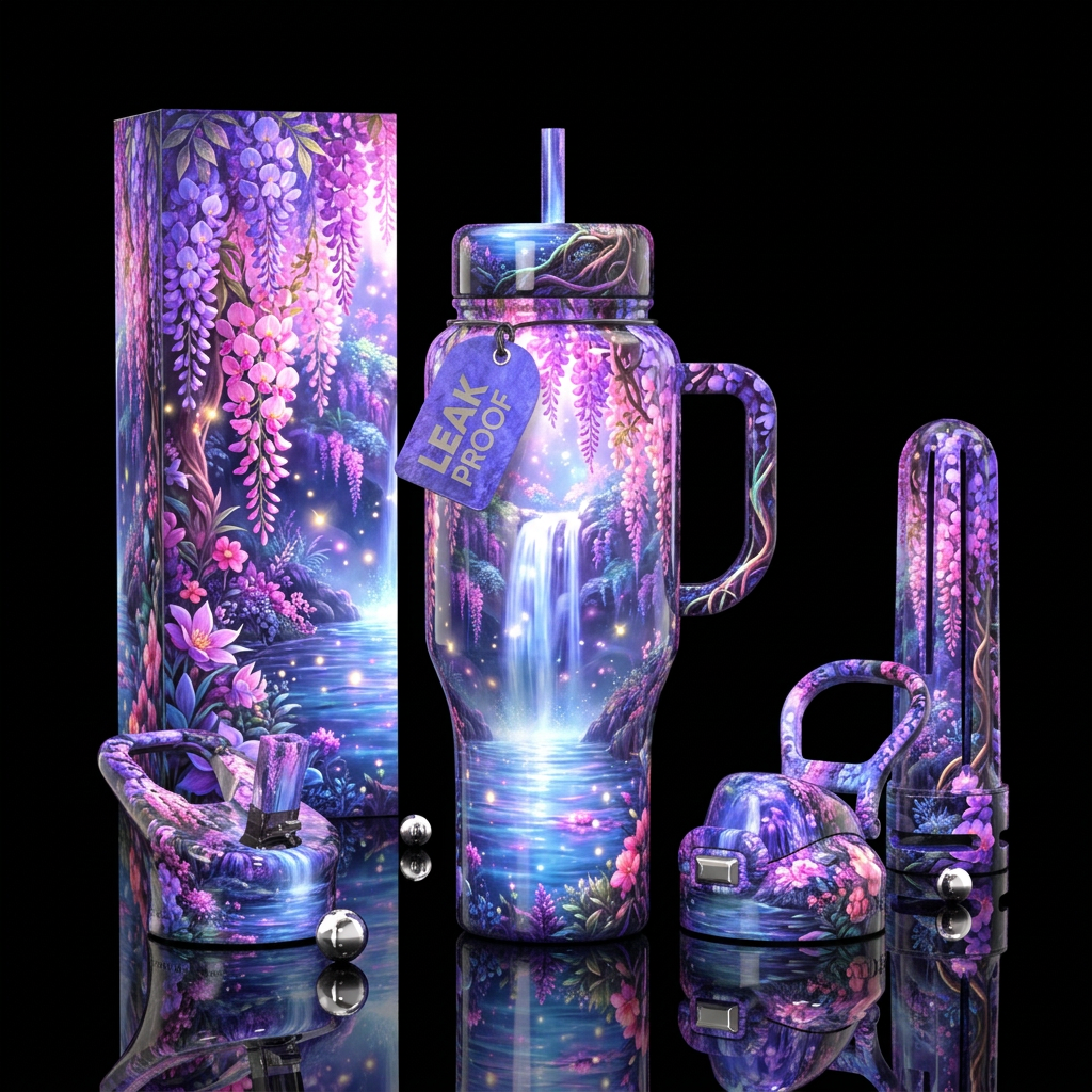 Paradise Cove water bottle design