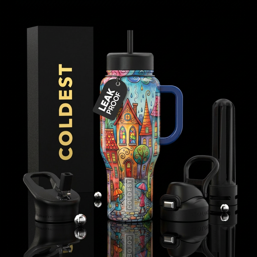 Coldest City water bottle design