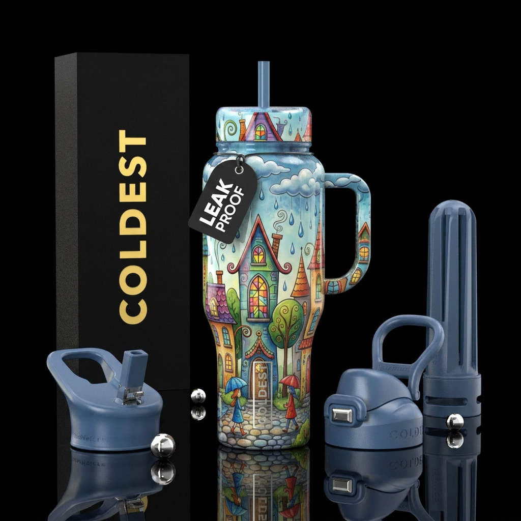 Town Square water bottle design