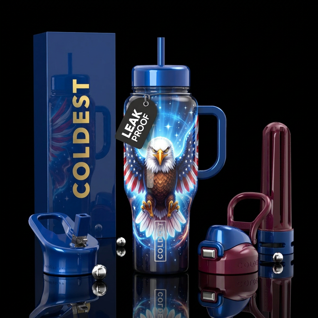 Liberty Skies water bottle design
