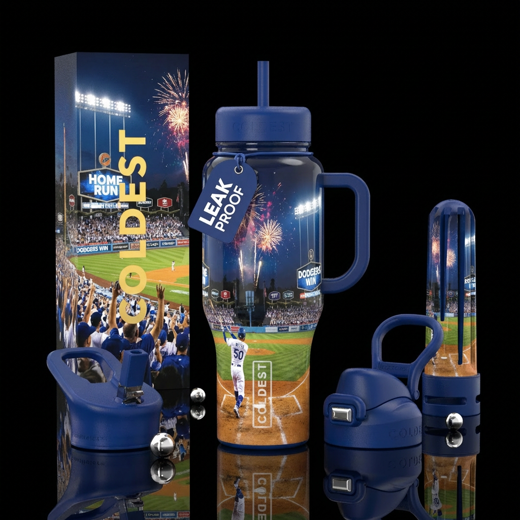 Coldest Dodgers water bottle design