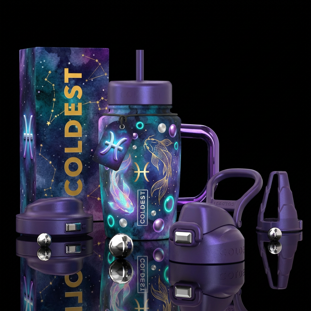 COLDEST PISCES water bottle design