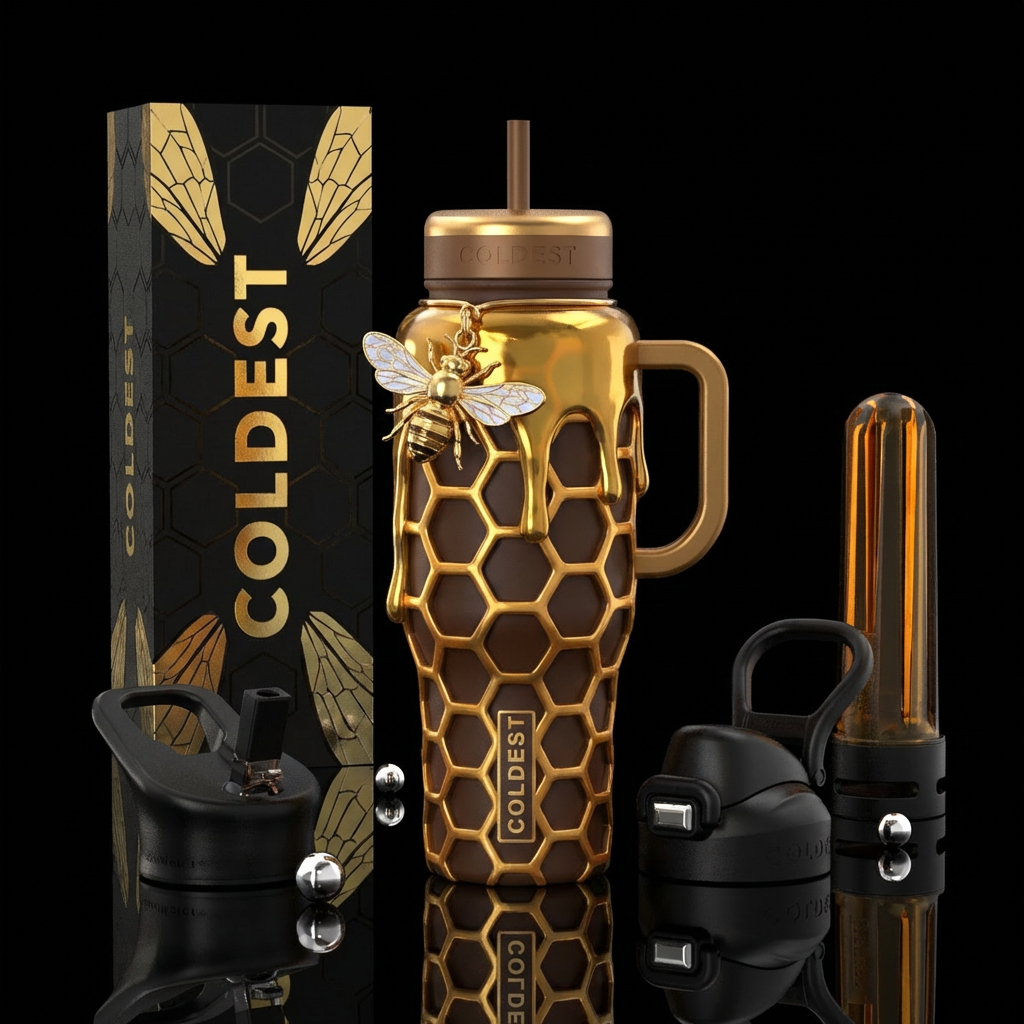 COLDEST HONEYCOMB 2 water bottle design