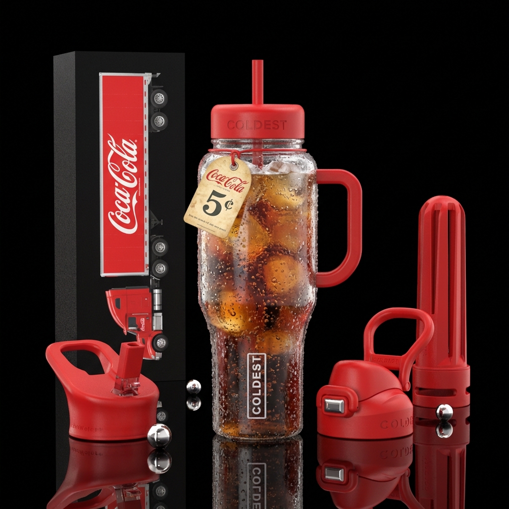 Coldest Cup x Coca-Cola crossover. The bottle body... water bottle design