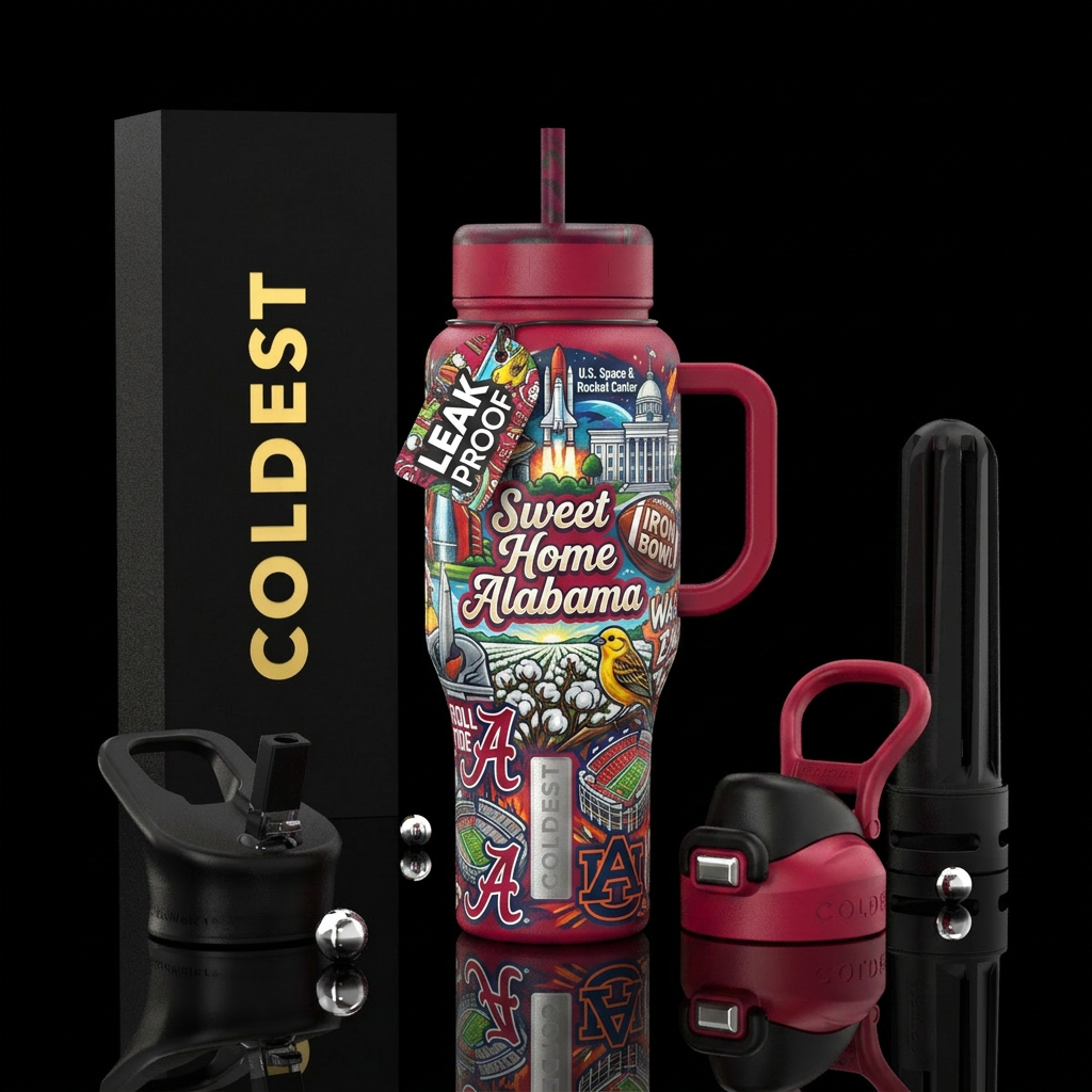 Sweet Home Alabama water bottle design