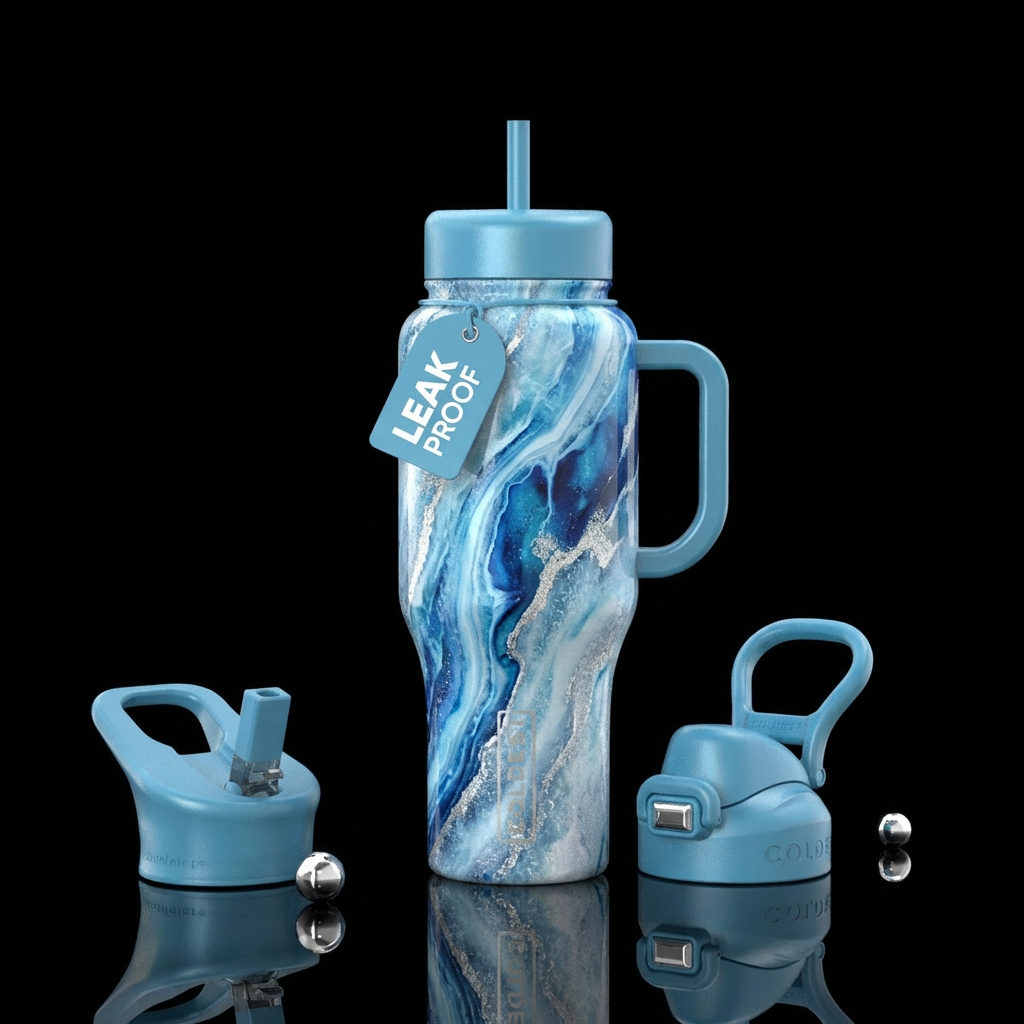 Artic cascade water bottle design