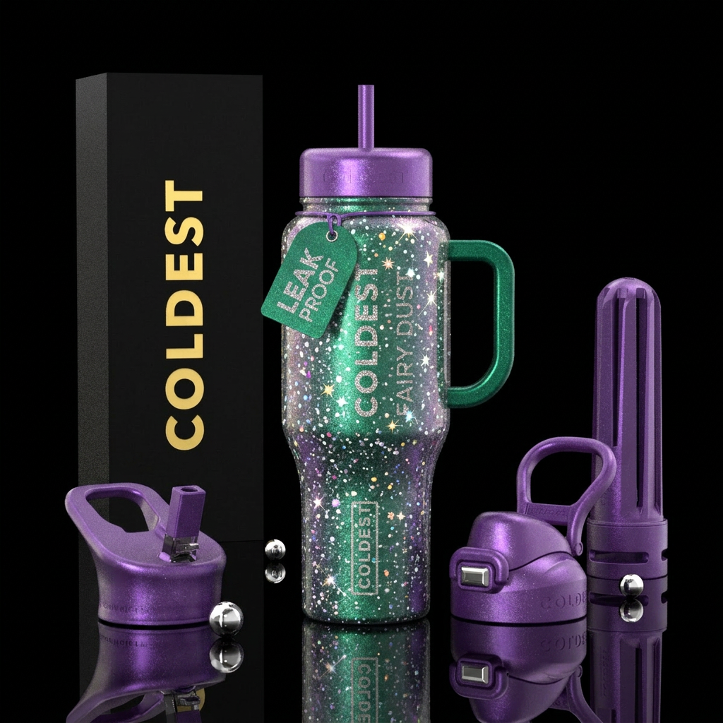 Fairy dust water bottle design