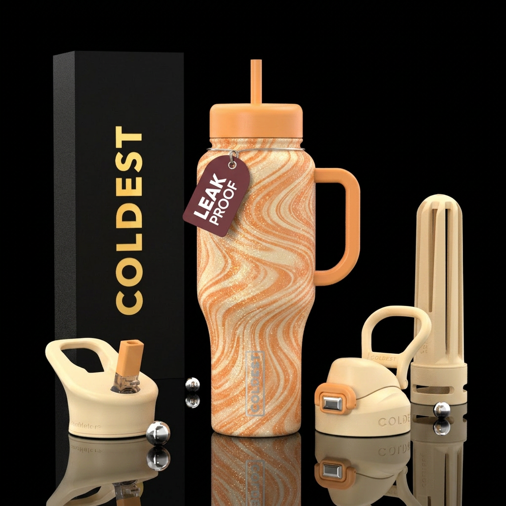 Orangesicle dreams water bottle design
