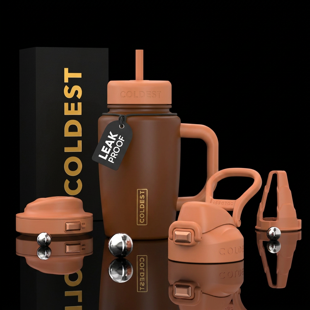 Create a flat matte water bottle solid color of #7... water bottle design