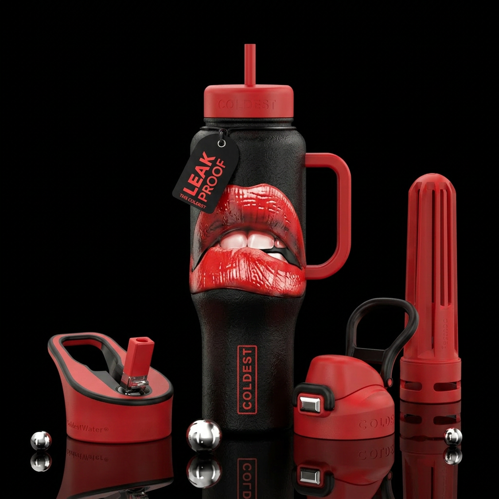 Rocky horror picture show Lips water bottle design