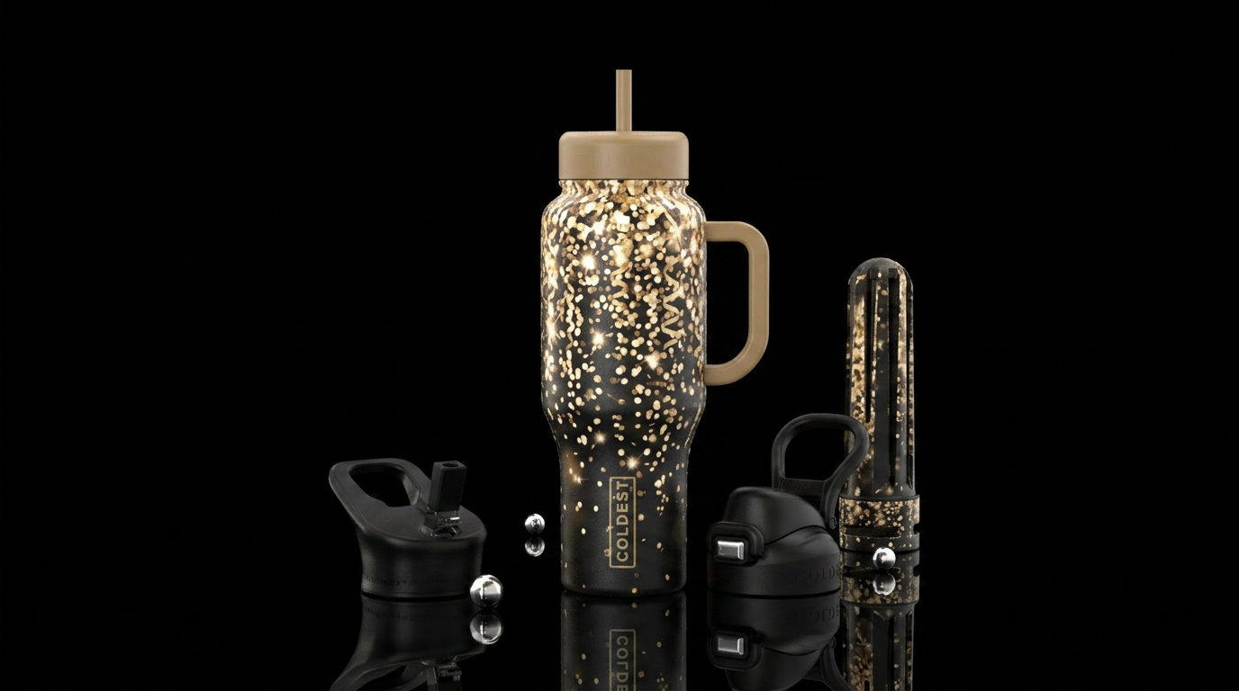 new years, champagne water bottle design