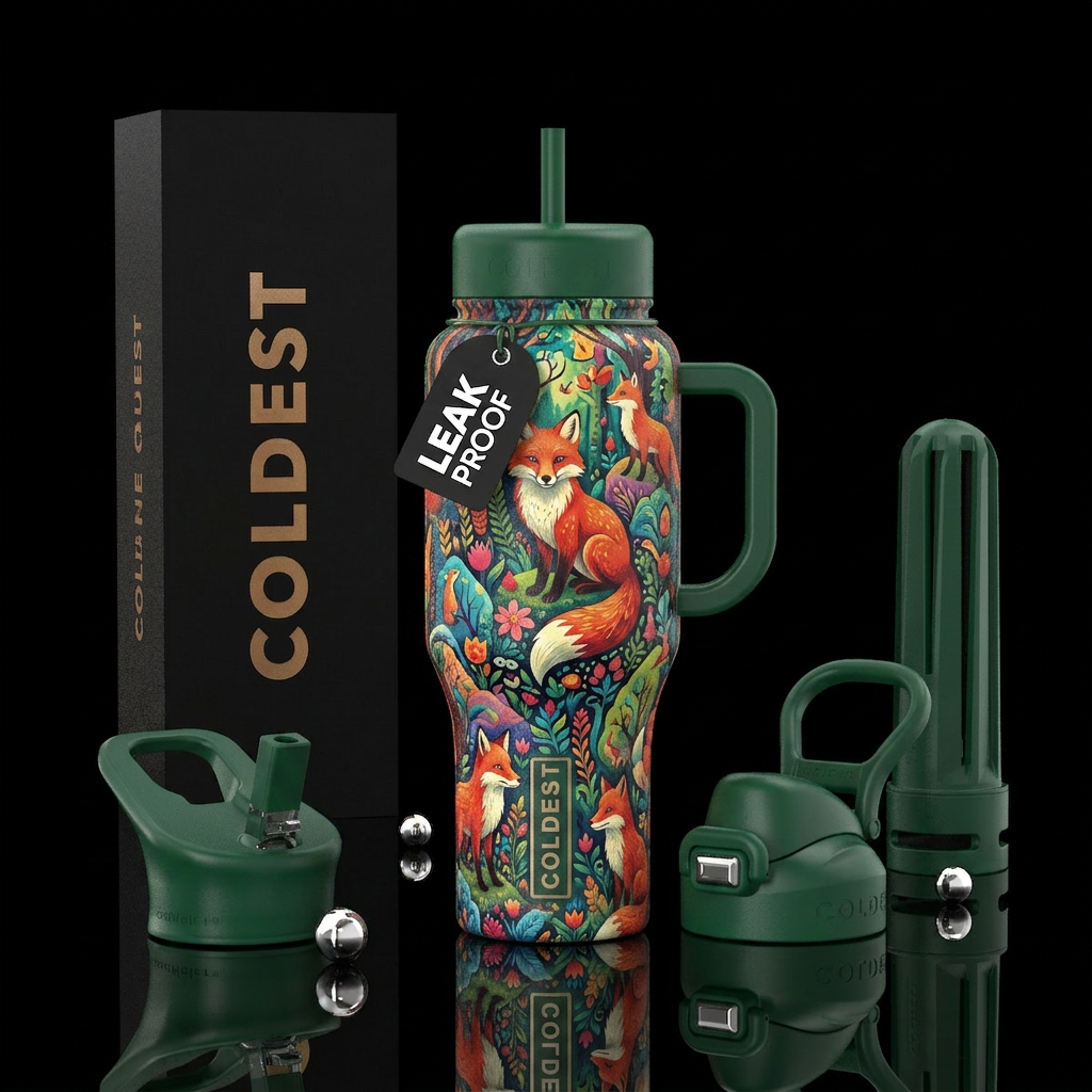 fox water bottle design