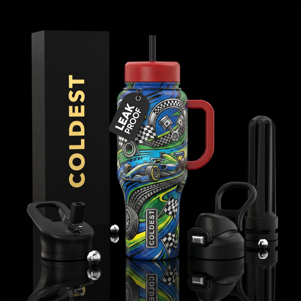motorsports water bottle design