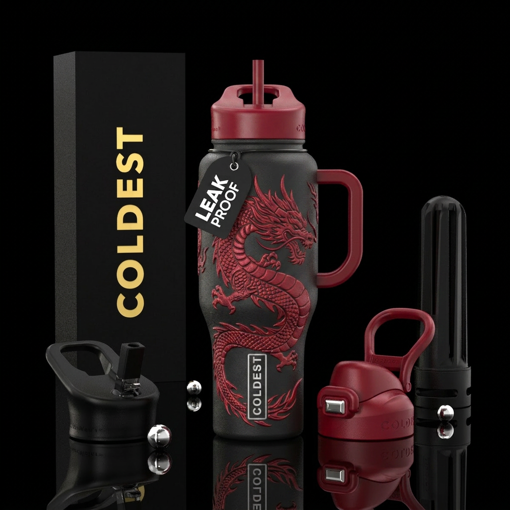 dragon water bottle design