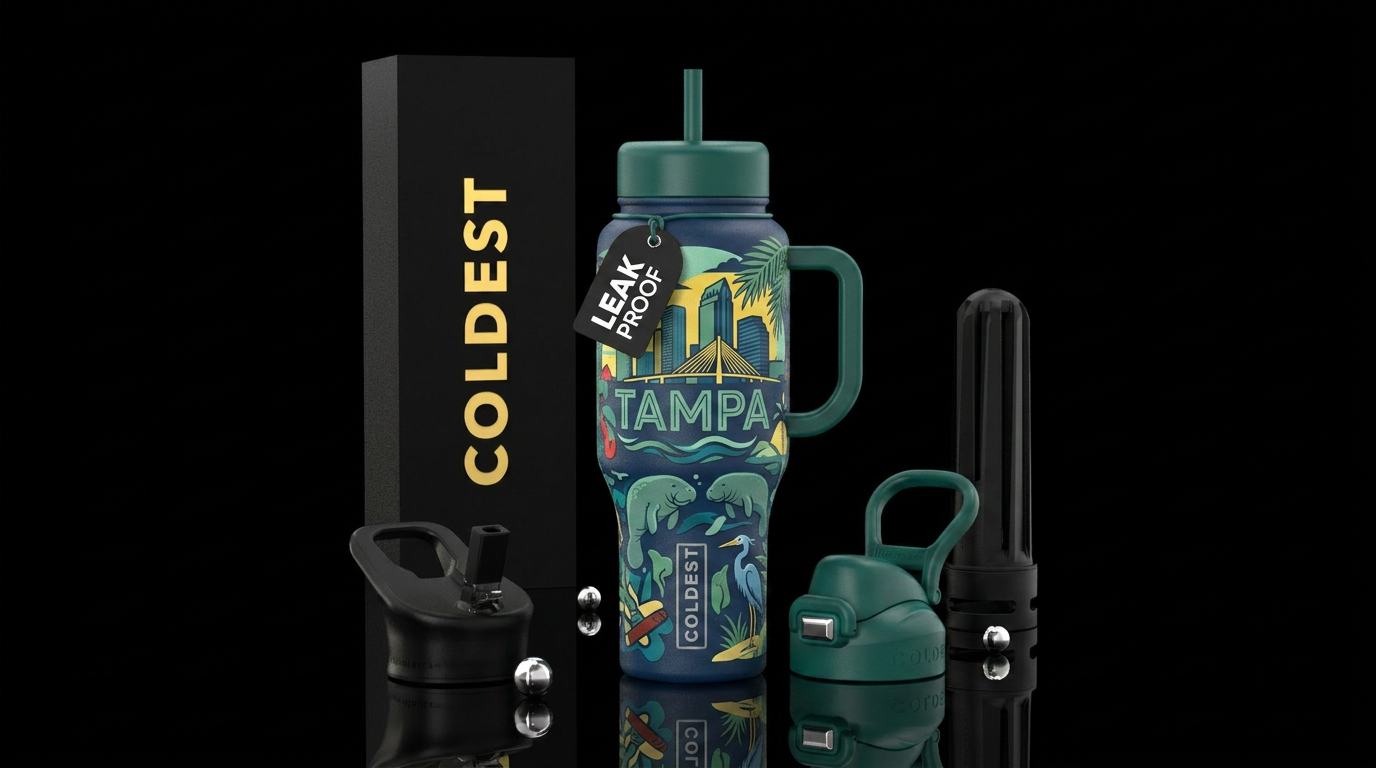 Tampa water bottle design
