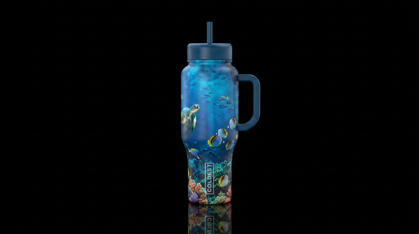 ocean water bottle design