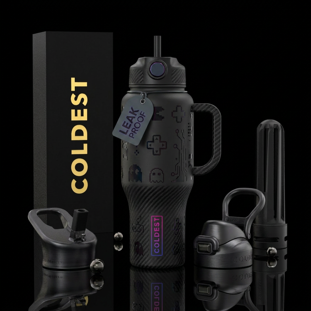 gaming water bottle design