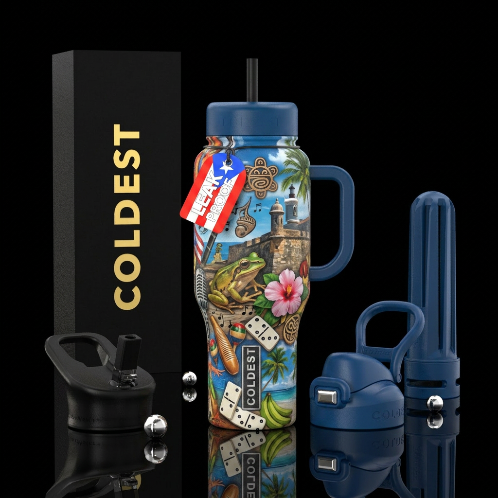 Boriquen water bottle design