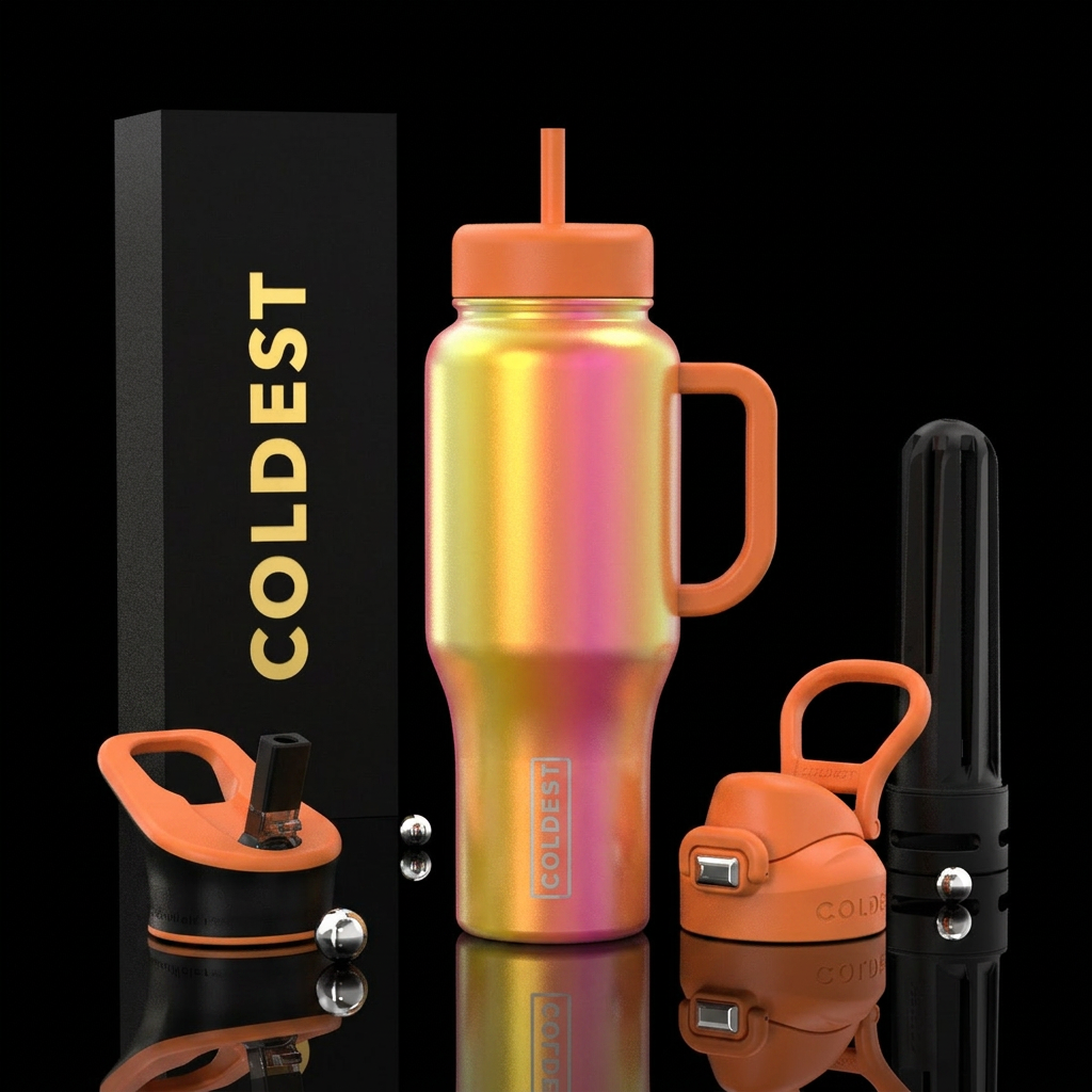 Summer Rocketship Alloy water bottle design