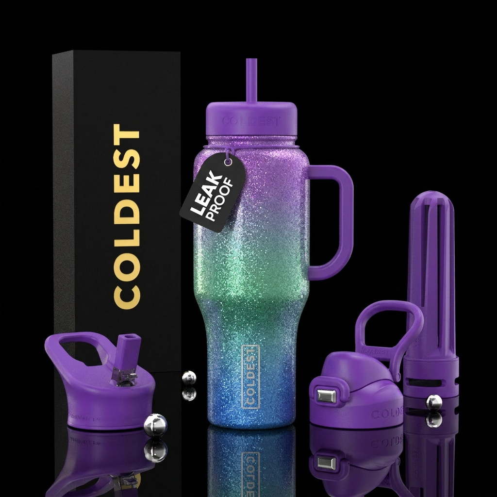 Sparkling Oasis water bottle design