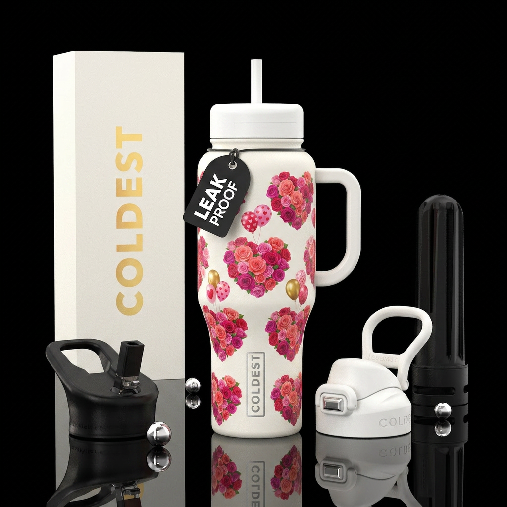 Bouquet of Love water bottle design