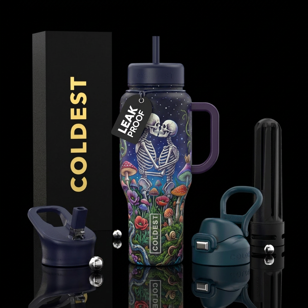 Under the Stars water bottle design