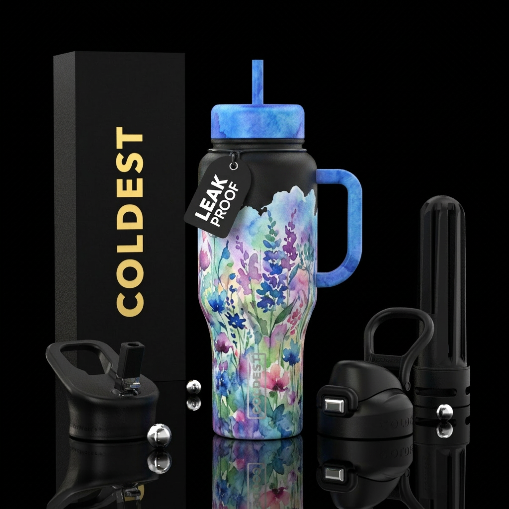 The meadow water bottle design