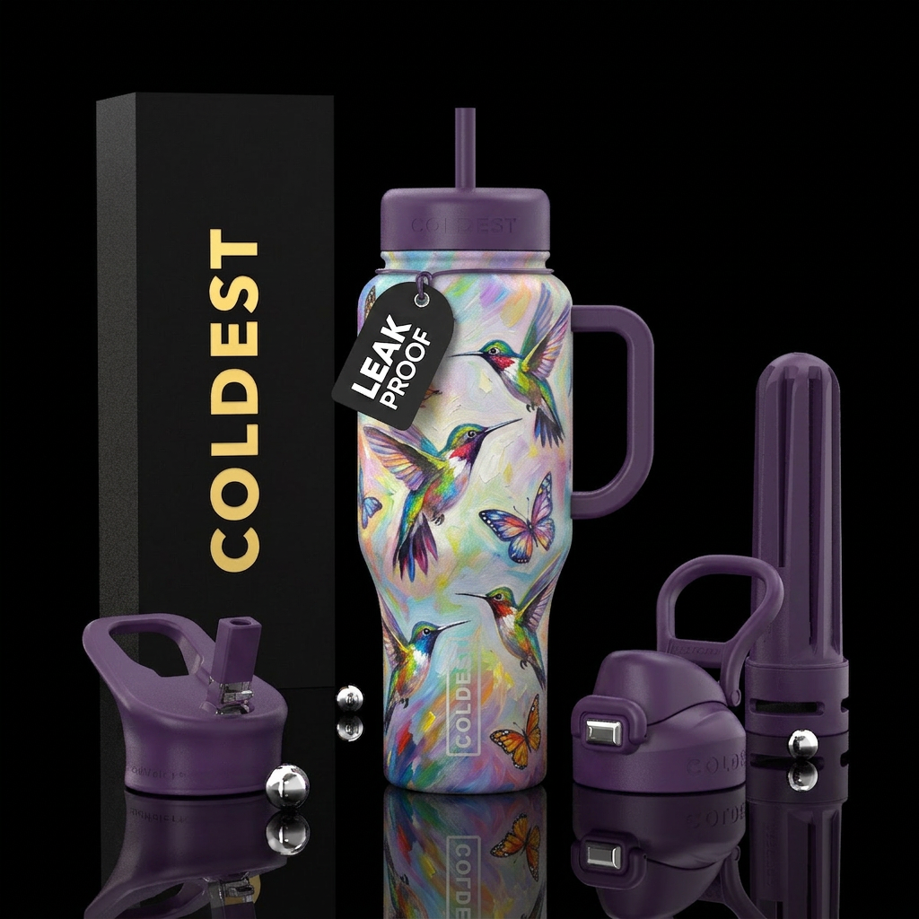 In flight water bottle design