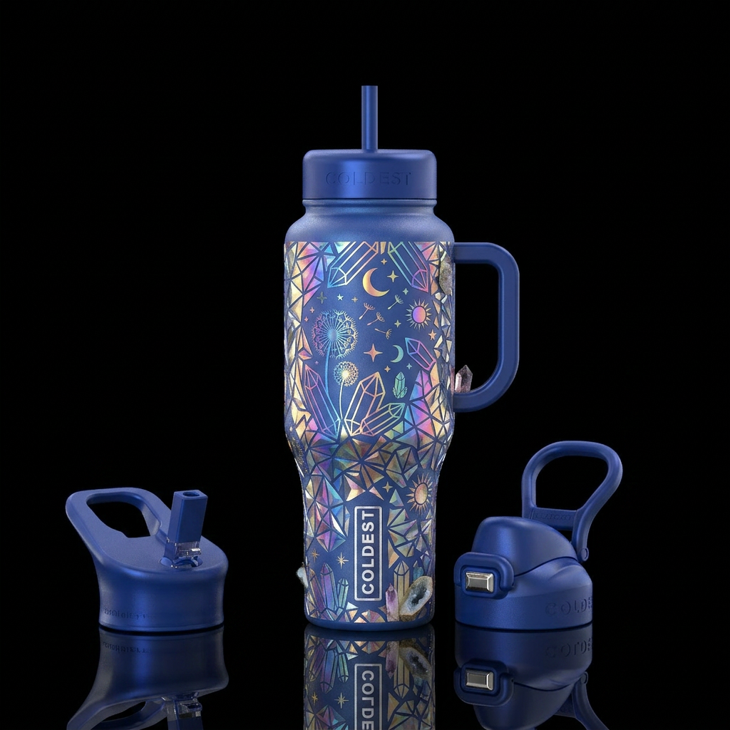 Prismatic water bottle design