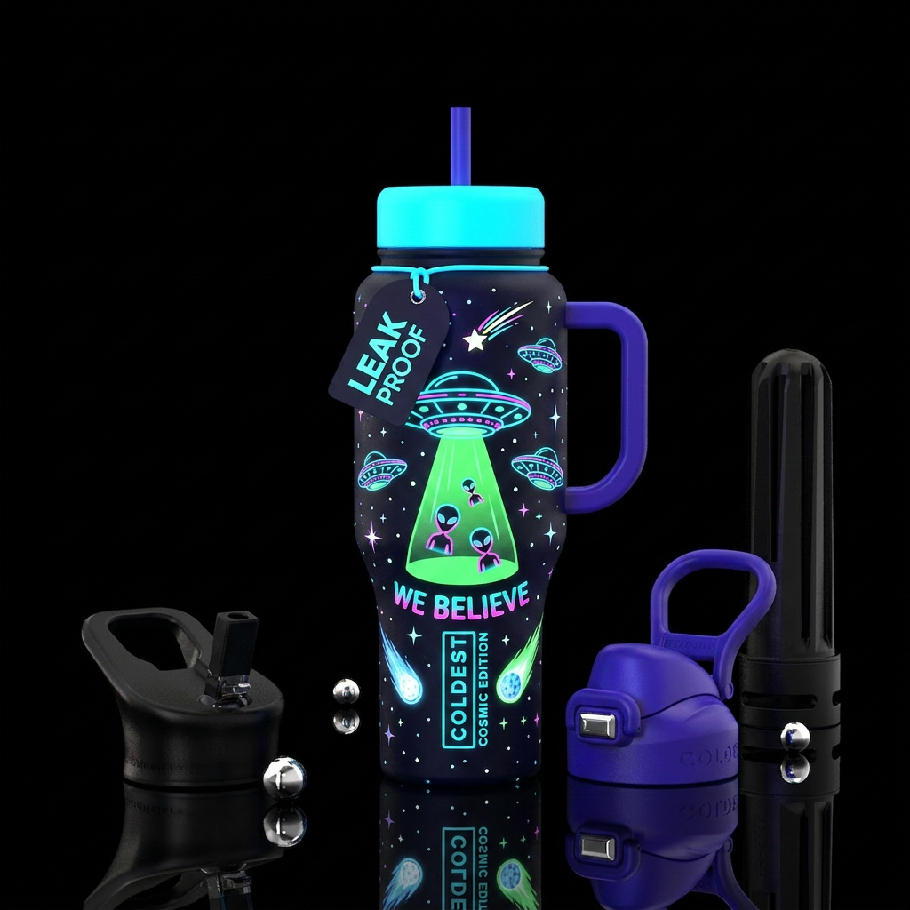 We Believe water bottle design