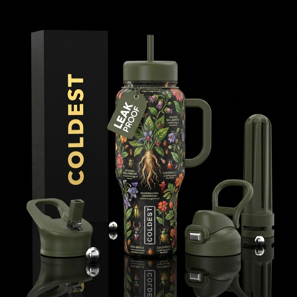 Herbology 101 water bottle design