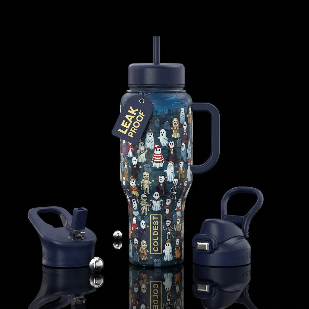 Where's Ghostie? water bottle design