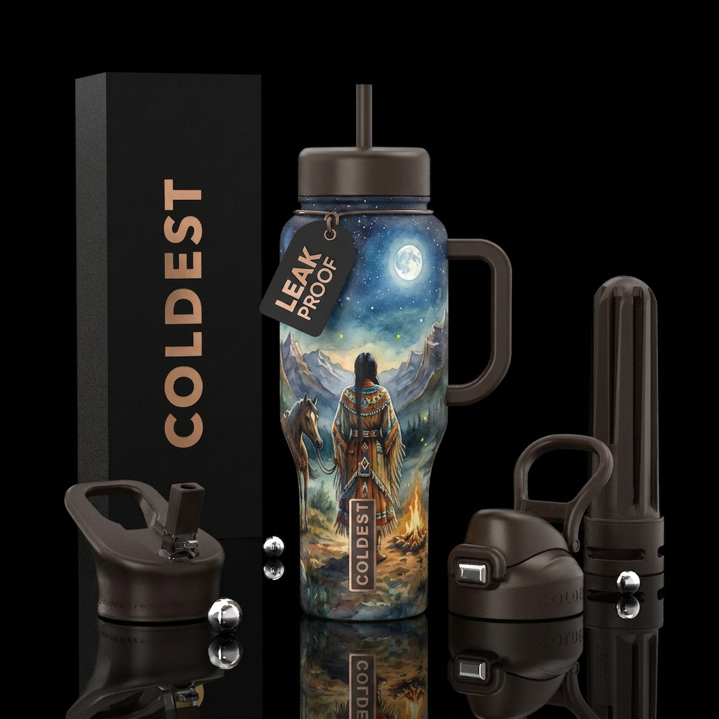 Under the stars water bottle design