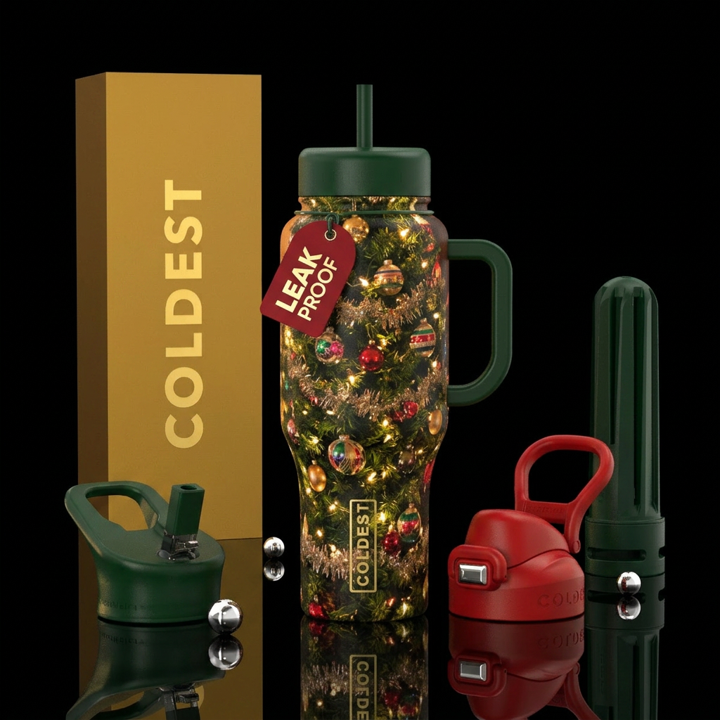 Christmas Time water bottle design