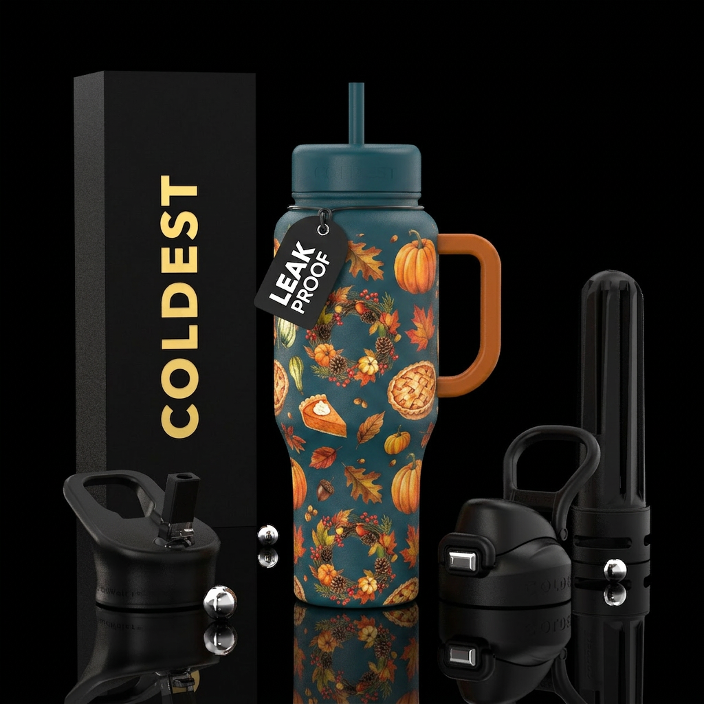 Harvest Celebration water bottle design