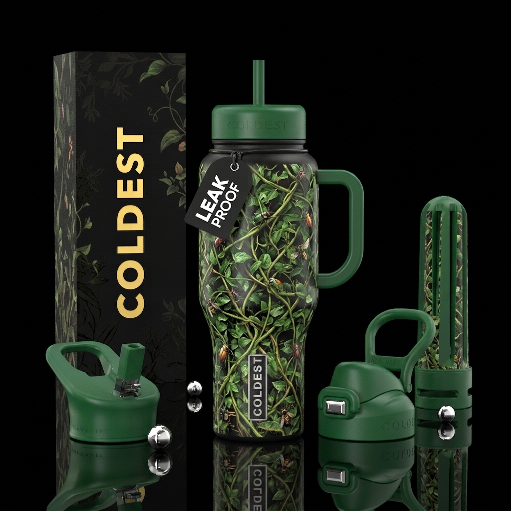 Amongst the Vines water bottle design