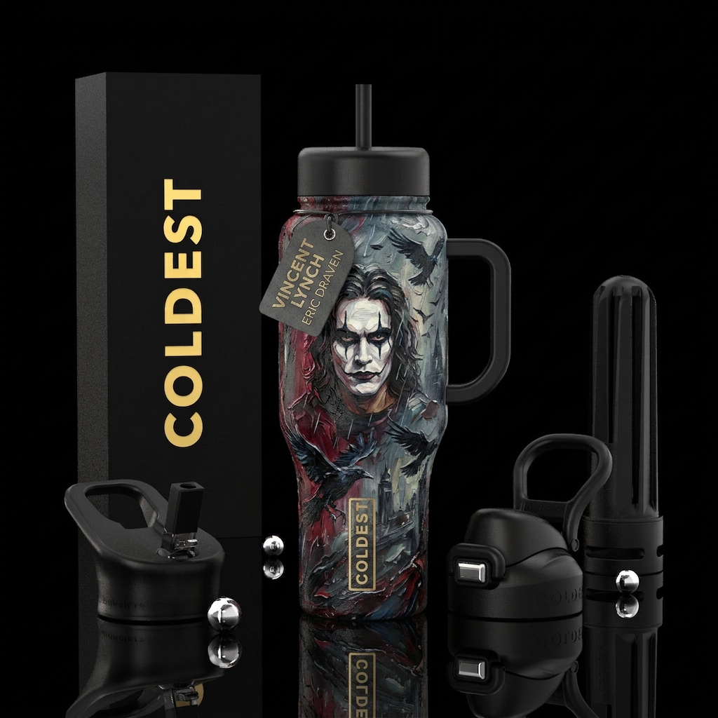 Eric Draven water bottle design