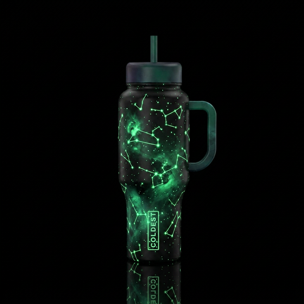 Glowie Asterism water bottle design