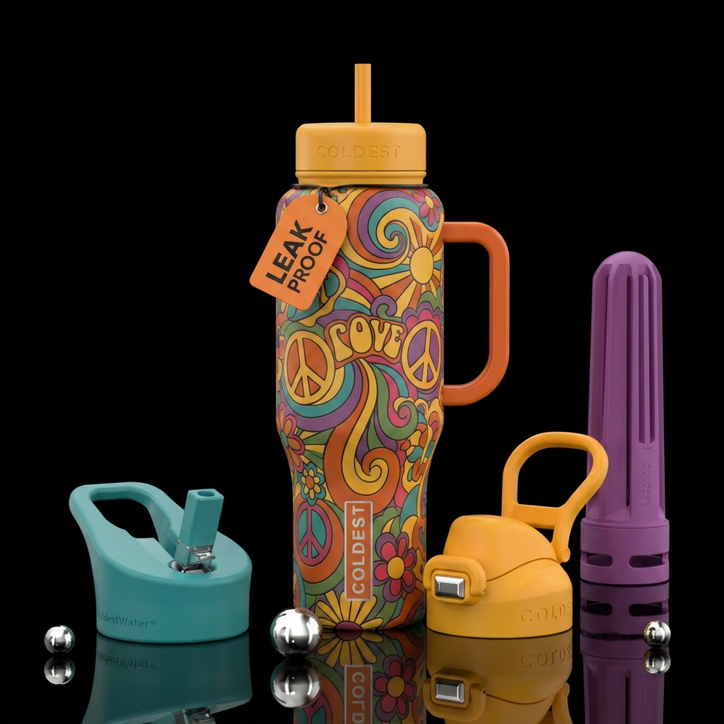 Far Out! water bottle design