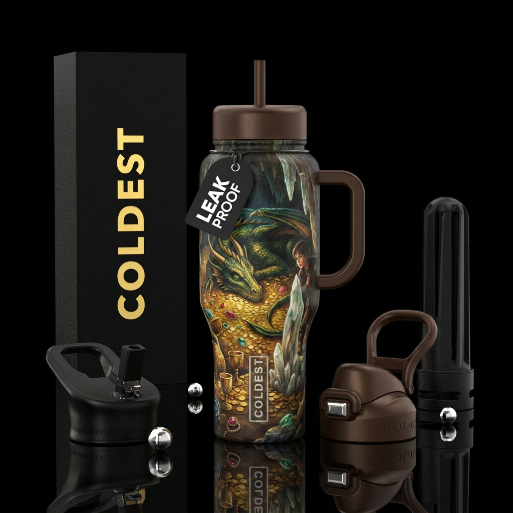 Can I trust a dragon? water bottle design