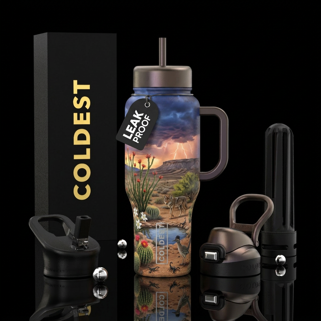 Desert storm water bottle design