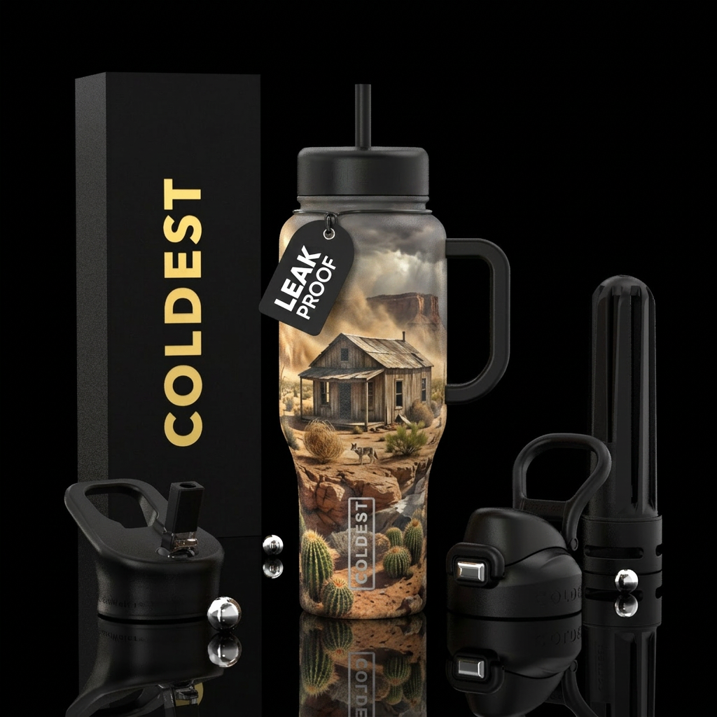 Desolation Desert water bottle design