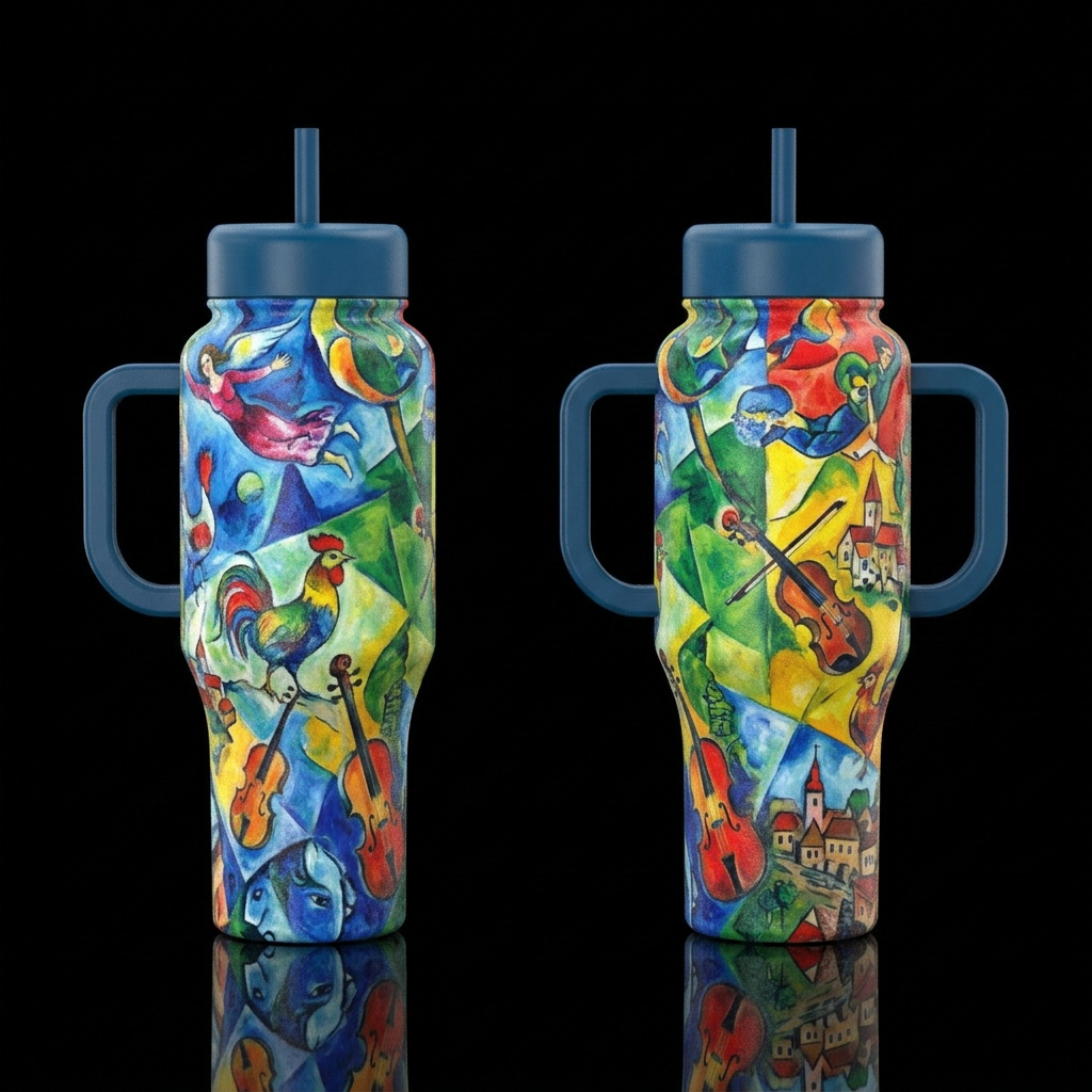 Chagall water bottle design