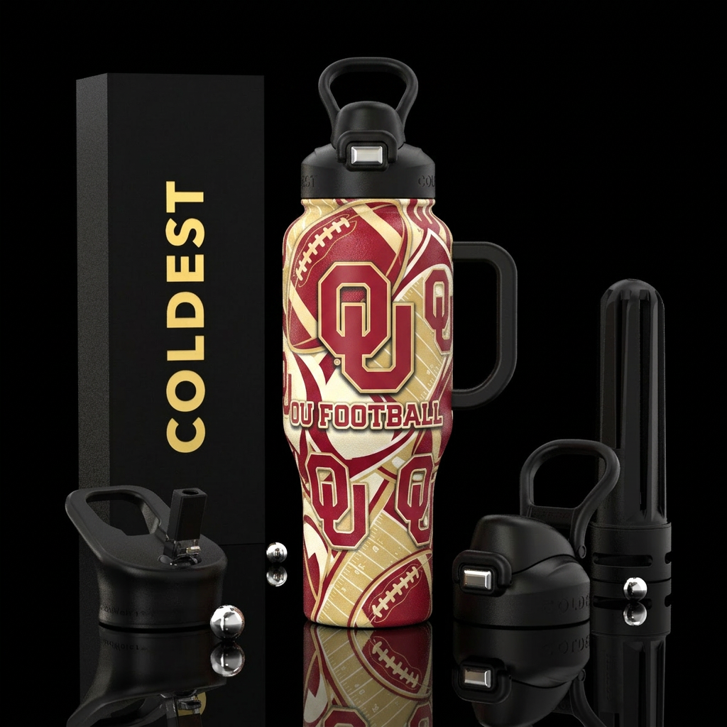 Ou football water bottle design