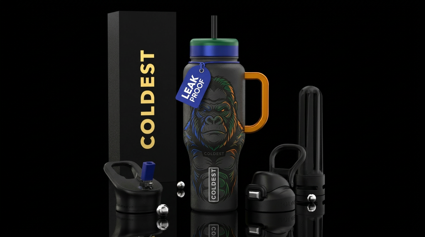 The gorilla water bottle design