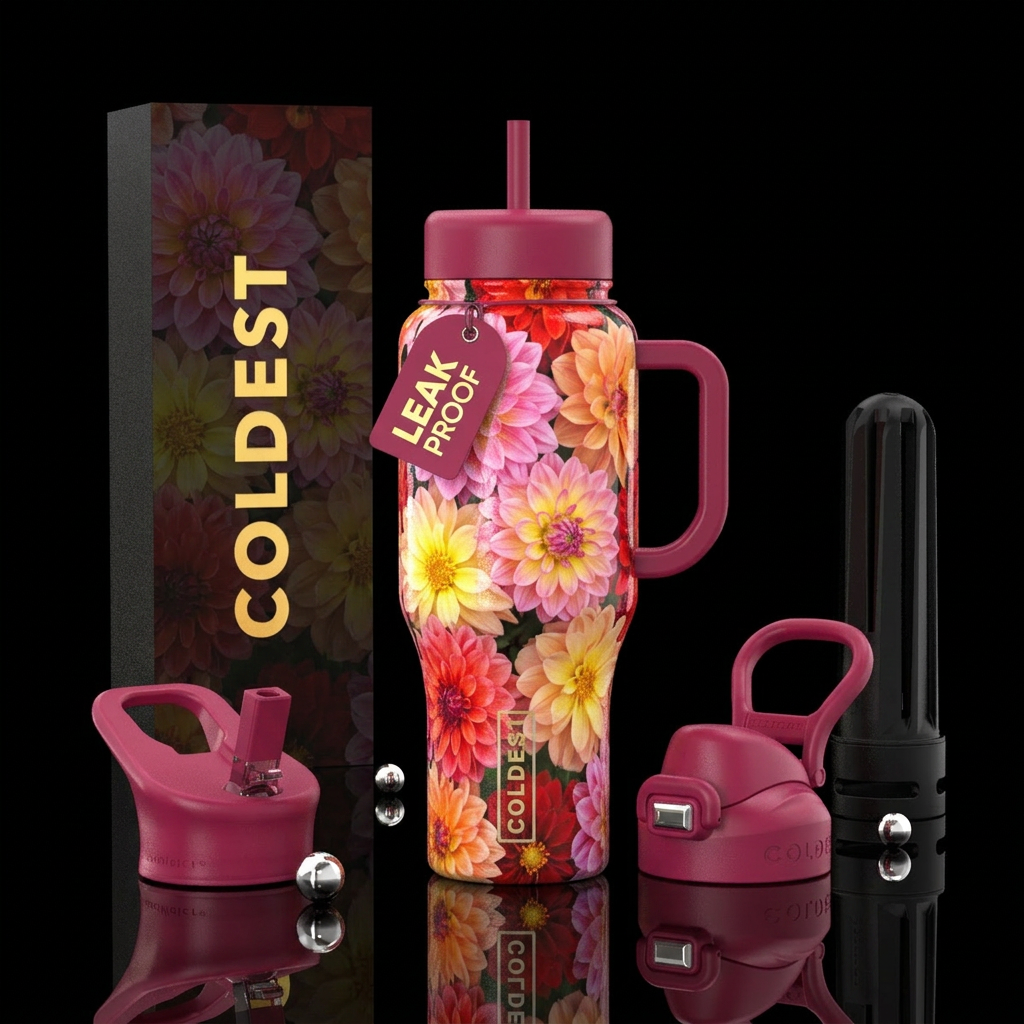 Dahliaa water bottle design