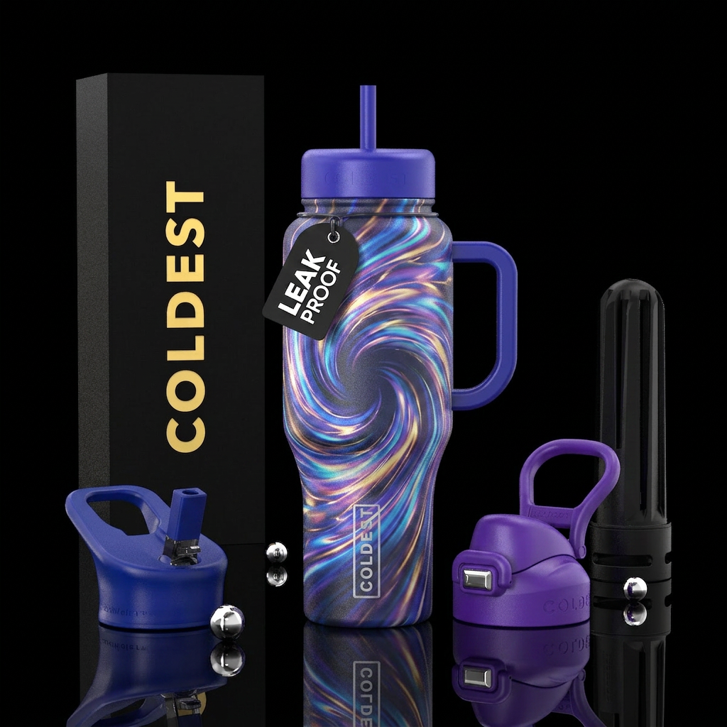 Magic spark water bottle design