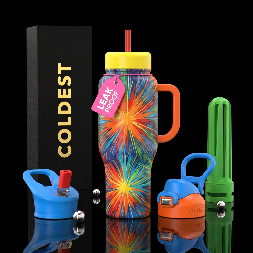 Starburst water bottle design