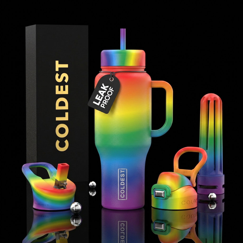 Stand in pride water bottle design
