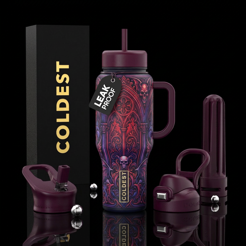 Gothic water bottle design